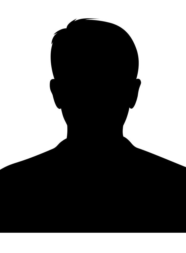 schwarze Silhouette eines Mannes